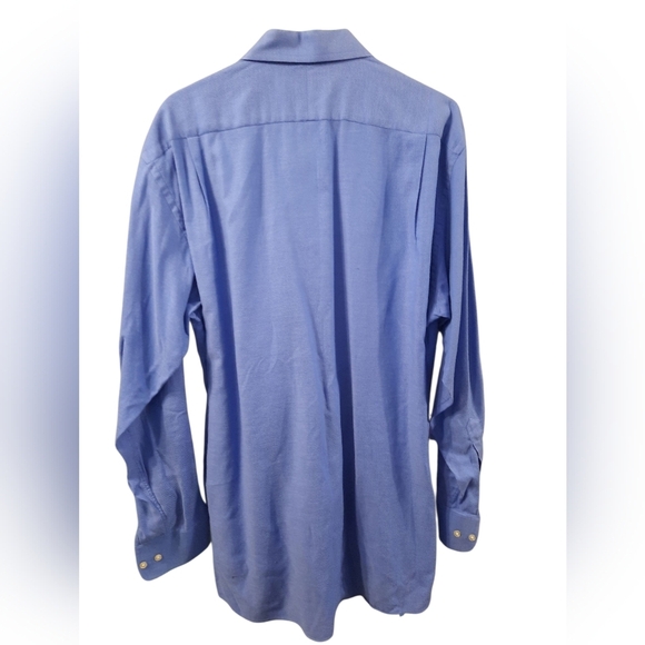 Austin Reed 16 1/2 Blue Men's Shirt - Picture 9 of 10